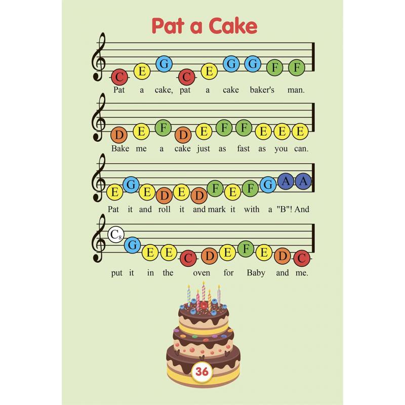 ColorCoded Bell Music for Absolute Beginners of All Ages 40 Simple