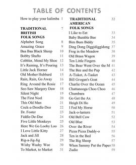 Kalimba. 50 Traditional British and American Songs for Kids: Song Book for Beginners Kalimba. 50 Traditional British and American Songs for Kids: Song Book for Beginners