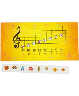 Sheet Music Book with Colored Musical Stickers - 12 songs for Beginners - Play by Picture Sheet Music Book with Colored Musical Stickers - 12 songs for Beginners - Play by Picture