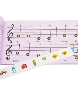 Sheet Music Book with Colored Musical Stickers - 12 songs for Beginners - Play by Picture Sheet Music Book with Colored Musical Stickers - 12 songs for Beginners - Play by Picture