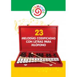 23 Melodías Codificadas con Letras para Xilófono (El Libro de Bolsillo)