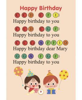 Happy Birthday ChromaNote Song level 1 Happy Birthday ChromaNote Song level 1