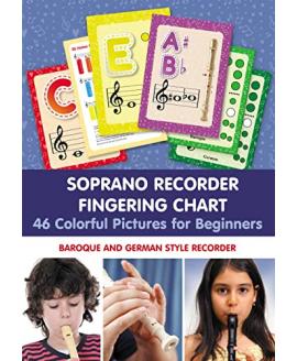 Soprano Recorder Fingering Chart. 46 Colorful Pictures for Beginners: Baroque and German Style Recorder (Fingering Charts for Woodwind Instruments) Soprano Recorder Fingering Chart. 46 Colorful Pictures for Beginners: Baroque and German Style Recorder (Fingering Charts for Woodwind Instruments)