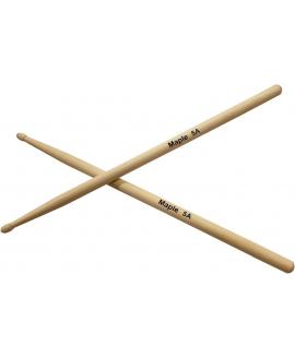 5A Maple Wood Drumsticks with Wooden Tips 10-Pair Set  5A Maple Wood Drumsticks with Wooden Tips 10-Pair Set