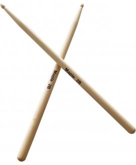 2B Maple Wood Drumsticks Wooden Tips 10-Pair Set  2B Maple Wood Drumsticks Wooden Tips 10-Pair Set