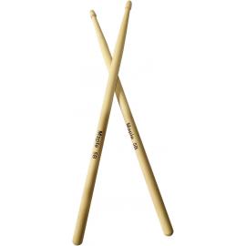 5B Maple Wood Drumsticks with Wooden Tips 10-Pair Set