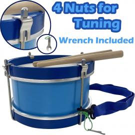 9-inch Blue Marching Drum for Kids