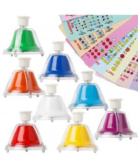 Bell Set with Buttons 8 Colored Bells, 23 Songs Bell Set with Buttons 8 Colored Bells, 23 Songs