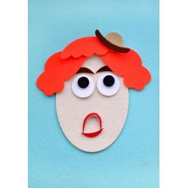 Felt board with Emotions, Flannel Mosaic