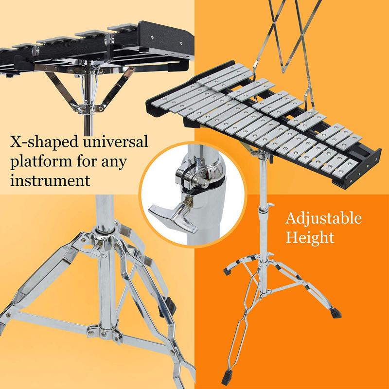 Buy 32 keys Glockenspiel Professional xylophone with stand, bag, rubber