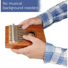 Wooden Kalimba 10 Notes 12-sheet music cards