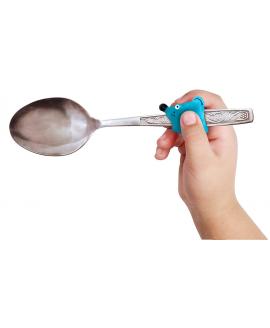 Spoon Grip for Kids - Toddler Utensils Blue Spoon Helper Spoon Grip for Kids - Toddler Utensils Blue Spoon Helper
