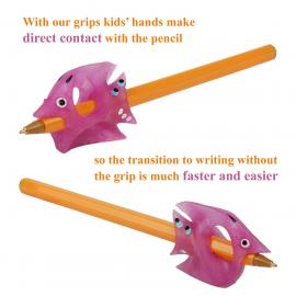 Pencil Grip Writing Aid for Сhildren with large hands Purple