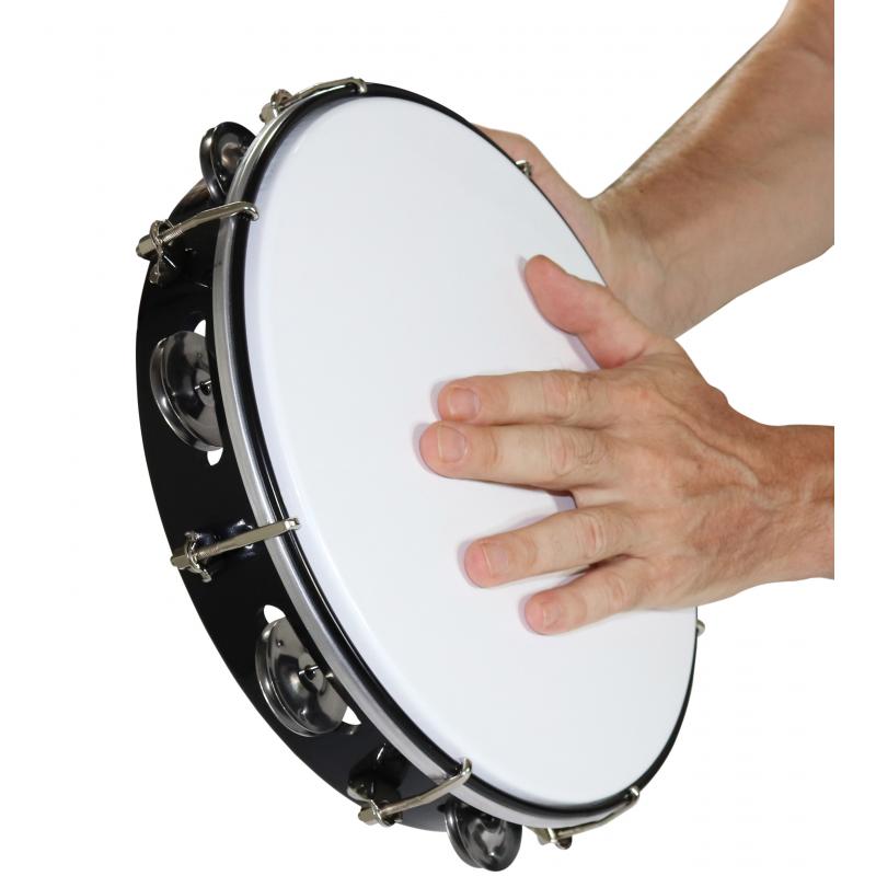 Buy Tunable Tambourine with Key Plastic Drums Head 10 in inTemenos