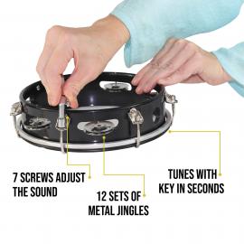Tunable Tambourine 8 inch Plastic Drum