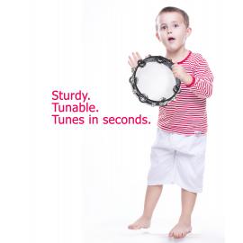 Tunable Tambourine 8 inch Plastic Drum