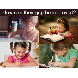 Pencil Grip Writing Aid for Сhildren with large hands Purple