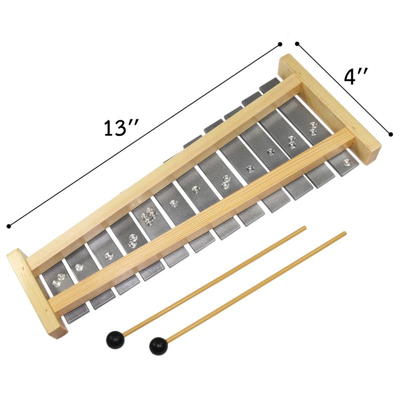 Buy Glockenspiel 12 Grey Keys Sheet Music Book Color Note Stickers