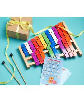 Tuned Glockenspiel 20 Colorful Metal Keys, Song Cards Tuned Glockenspiel 20 Colorful Metal Keys, Song Cards