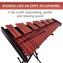 37 Key Chromatic Xylophone on Metal Stand, Carrying bag