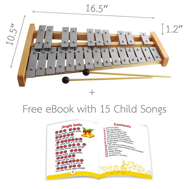 Buy Glockenspiel 25 Note GG Tuned Chromatic Xylophone inTemenos