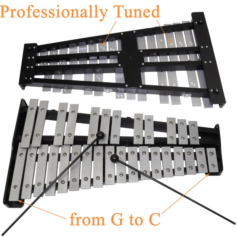 Buy 30 note Professional Glockenspiel Metal Bell Kit Xylophone with