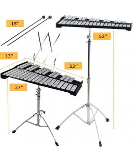 30 Aluminum Keys Glockenspiel, Stand, Note Holder, Carrying Bag 30 Aluminum Keys Glockenspiel, Stand, Note Holder, Carrying Bag