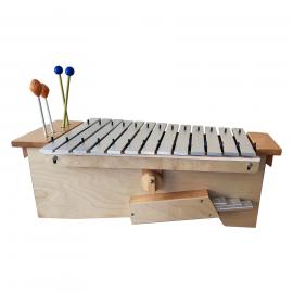 Orff ALTO Glockenspiel with Resonator - 16 Aluminum Keys - 2 Pairs of Mallets