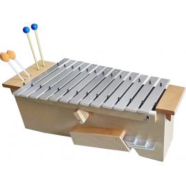 Orff ALTO Glockenspiel with Resonator - 16 Aluminum Keys - 2 Pairs of Mallets