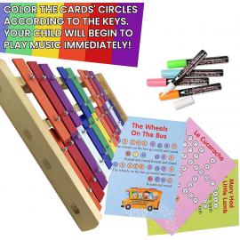 Chromatic Glockenspiel 20 Colorful Metal Keys